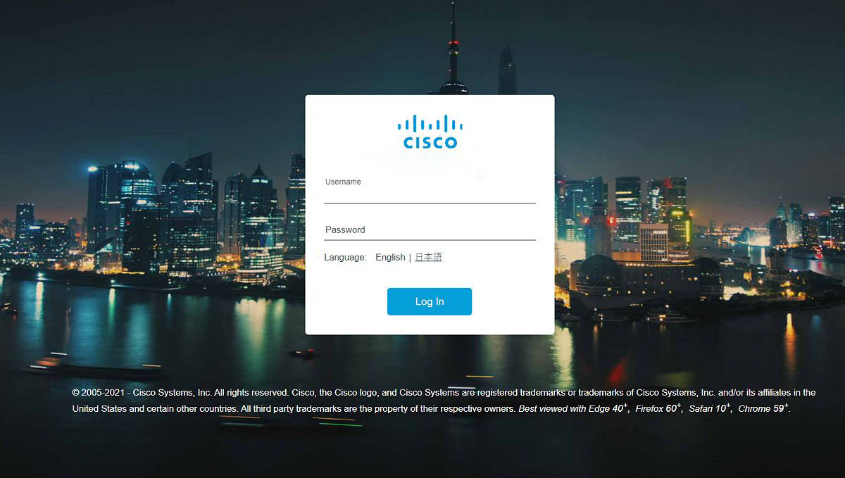 Cisco ISR 4000 router no Menu