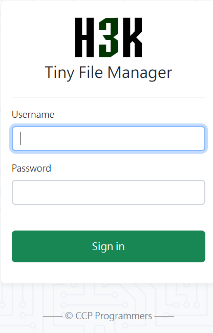 tinyfilemanager