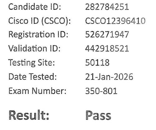 2026 CCNP Collaboration 350-801 Renew 4 ccnp