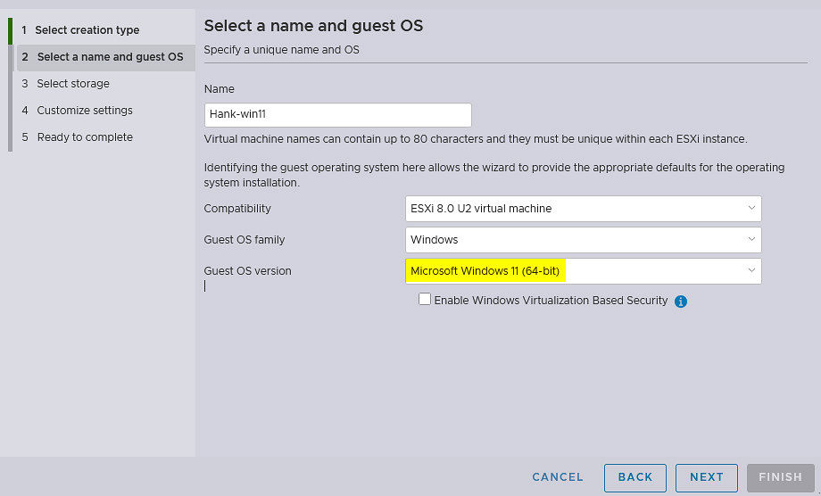 2026 How to install windows11 25H2 on vmware esxi 8.x 3 vmware